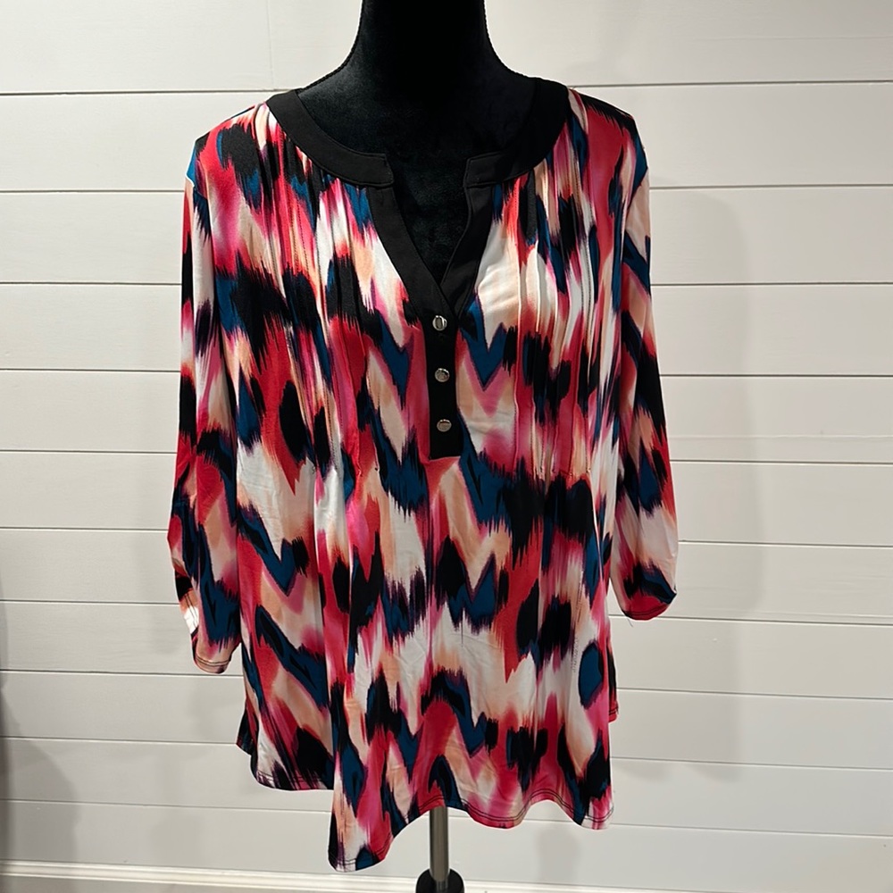 NWT NY collection pink blouse. Size 2X